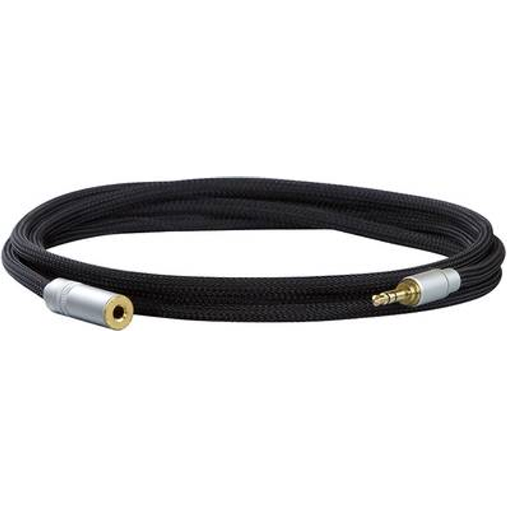 Dynavox 207380 Audio Verlängerungskabel [1x Klinkenbuchse 3.5 mm - 1x Klinkenstecker 3.5 mm] 5 m Schwarz (207380)