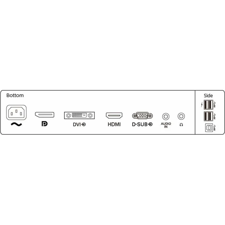 Philips 252B9-00 63,4 cm (25 Zoll) Monitor (DVI, HDMI, USB Hub, DisplayPort, 1920 x 1200 Pixel, Pivotfunktion) schwarz – Bild 4