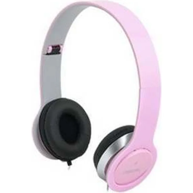 LogiLink HS0032 On-Ear-Kopfhörer, mit Mikrofon, rosa