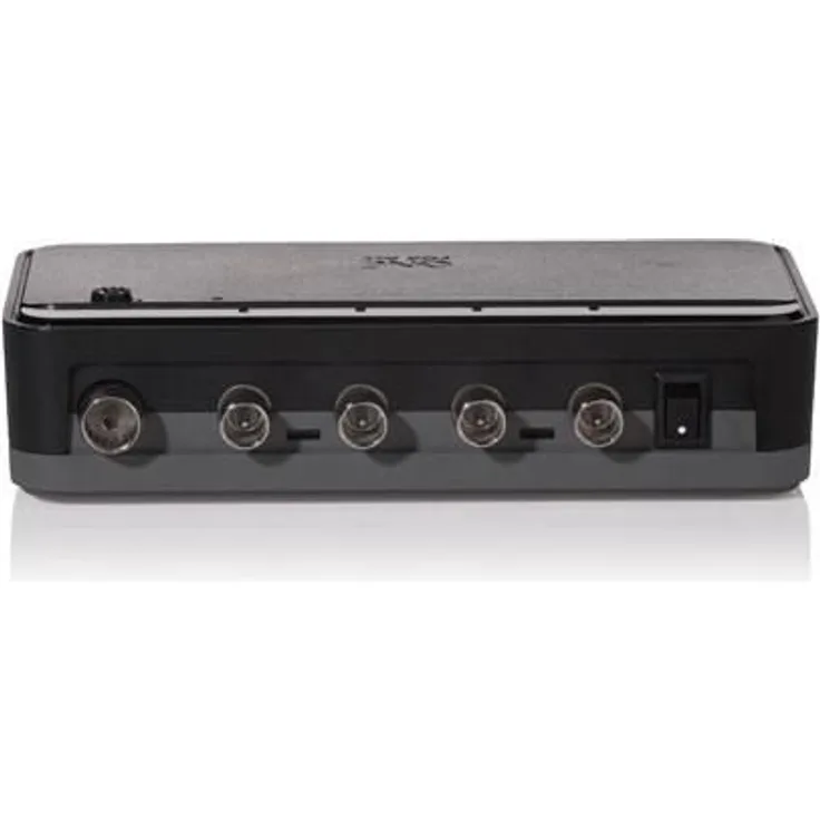 One For All SV9640 Signalverstärker (4-fach)- Signale für Ihr TV-oder Radio gerät um bis zu 20 dB - 4G-LTE flter - Plug & Play - schwarz