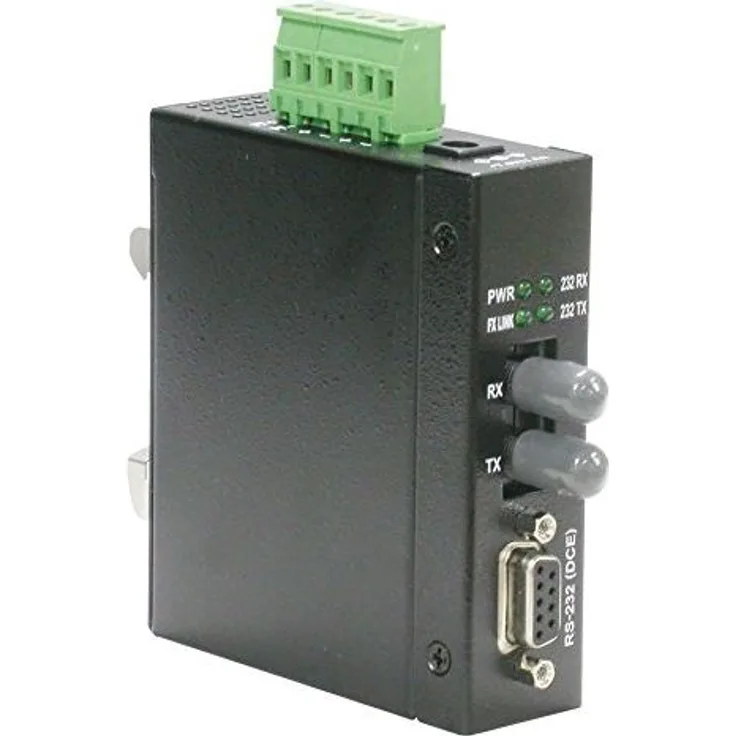ROLINE 21131140 Industrie Konverter RS232 - Multimode Glasfaser schwarz