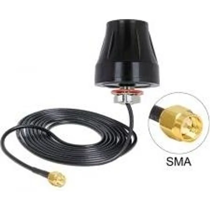 DELOCK Antenne LTE SMA Band 1-3-7-20 2 dBi Omni Outdoor