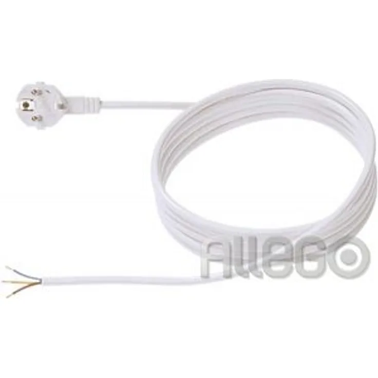 Bachmann 304.275 Schutzkontakt-Zuleitung H05VV-F3G1,0mm² 3,0m in Weiss