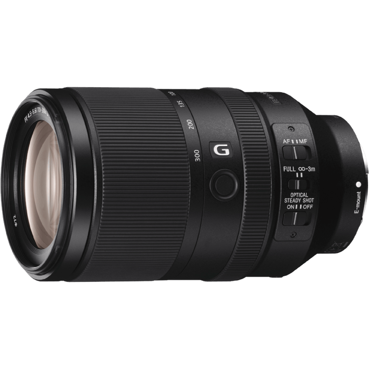 Sony SEL-70300G G Tele-Zoom Objektiv (70-300 mm, F4.5-5.6, OSS, Vollformat, geeignet für A7, A6000, A5100, A5000 und Nex Serien, E-Mount) schwarz – Bild 1