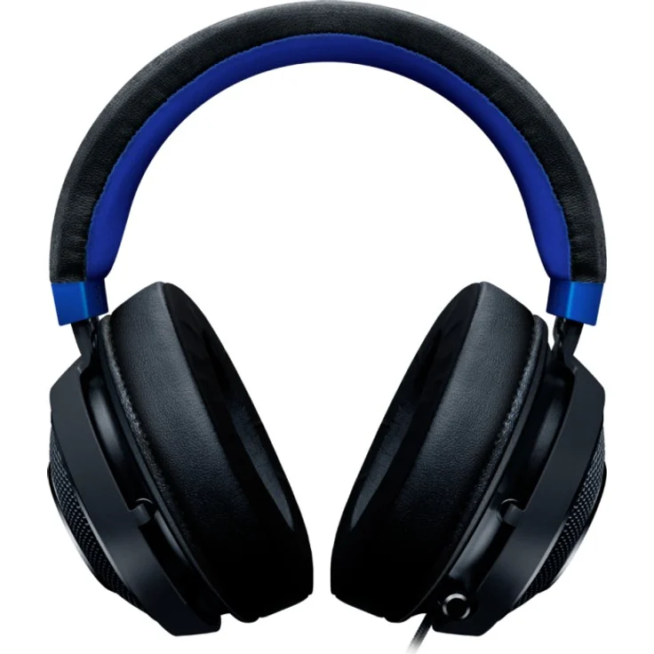 Razer Kraken for Console - Kabelgebundenes Gaming Headset (PC, PS4, Xbox One, Nintendo Switch) Mit 50mm Treiber, Einziehbares Mikrofon Und Mit Kältegel Gefüllten, Ovalen Ohrpolstern) Schwarz-Blau – Bild 2