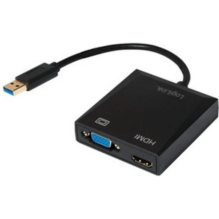 LogiLink Adapter USB 3.0 auf VGA-HDMI – Bild 1