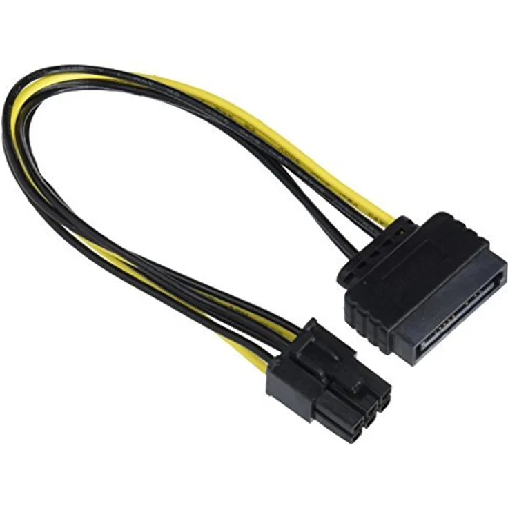 Delock 82924 PCI Express SATA-Kabel 15-Stecker auf 6-Stecker PCI-E, 20 cm