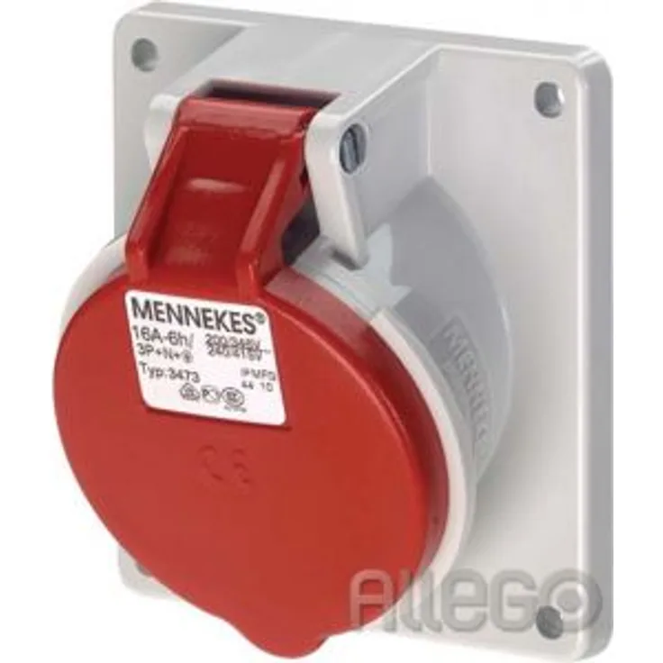 Mennekes 3473 16A5P 6H400V Anbaudose TwinCONTACT IP44