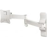 Hama TV-Wandhalterung Ultraslim (Vollbewegliche Halterung 10-26 Zoll, Wandhalter für Fernseher, VESA bis 100x100, Max. 25kg, inkl. Fischer Dübel) Weiß