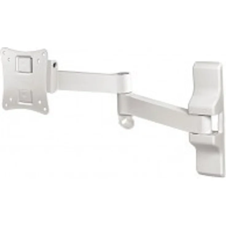 Hama TV-Wandhalterung Ultraslim (Vollbewegliche Halterung 10-26 Zoll, Wandhalter für Fernseher, VESA bis 100x100, Max. 25kg, inkl. Fischer Dübel) Weiß