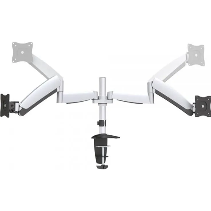 InLine 23160A Tischhalterung mit Lifter, beweglich, für zwei Monitore bis 68cm (27''), max. 9kg