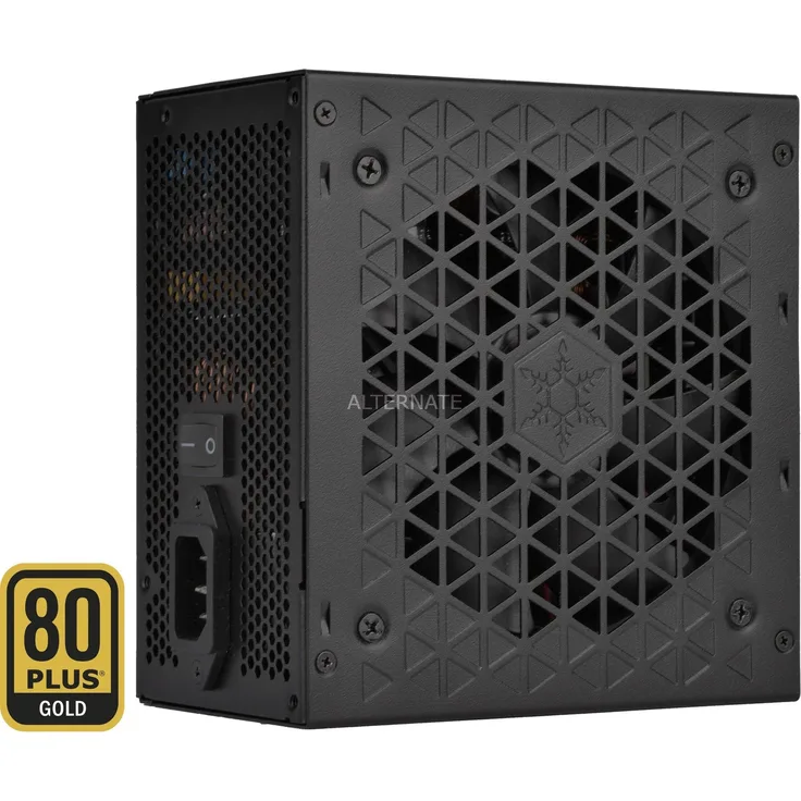 SilverStone SST-DA750-G 750W PC-Netzteil, schwarz, 4x PCIe, Kabel-Management