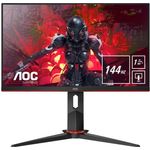 AOC Gaming 27G2U-BK 68,6 cm (27 Zoll) Monitor (FHD, HDMI, DisplayPort, Free-Sync, 1ms Reaktionszeit, 144 Hz, 1920x1080) schwarz-rot