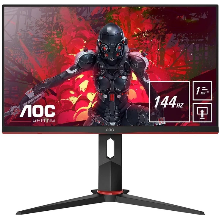 AOC Gaming 27G2U-BK 68,6 cm (27 Zoll) Monitor (FHD, HDMI, DisplayPort, Free-Sync, 1ms Reaktionszeit, 144 Hz, 1920x1080) schwarz-rot – Bild 1