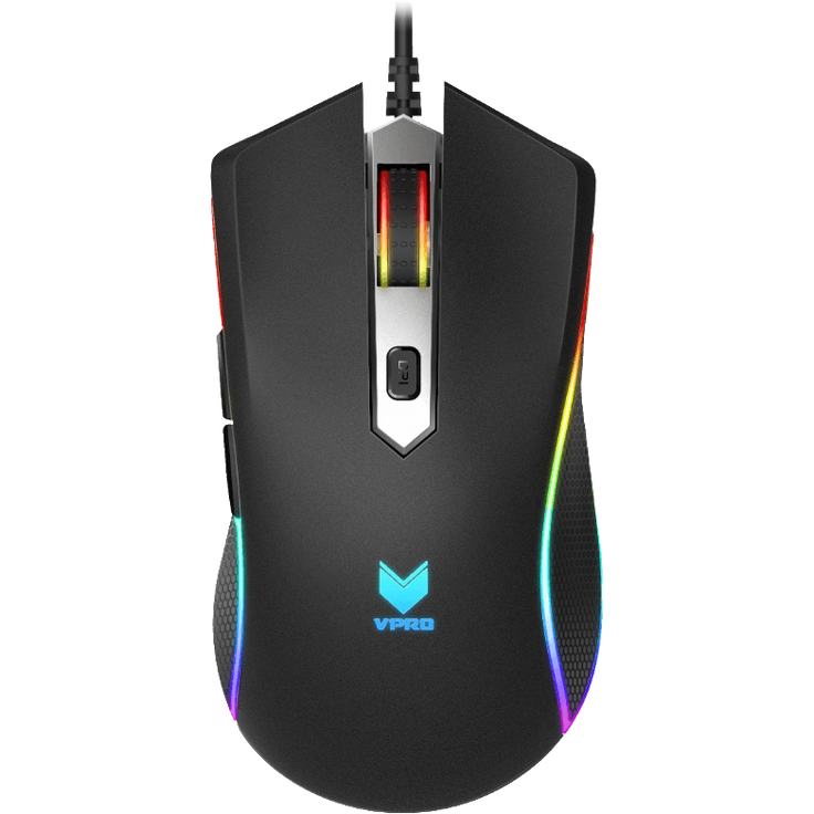 Rapoo V280 USB Optisch 7000DPI rechts Schwarz, Grau
