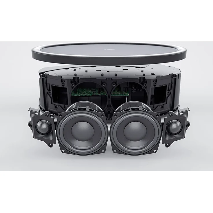 Yamaha MusicCast 50 WX-051 Multiroom-Lautsprecher mit Alexa, Webradio, geeignet für Indoor, schwarz – Bild 8