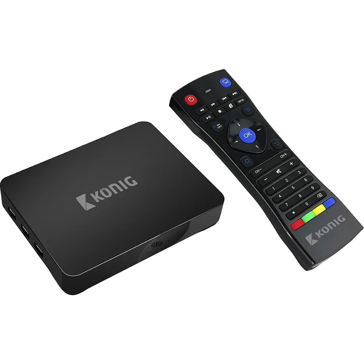 König KN-4KASB Android 4K-Streaming-Box (4K, 3D, 5G, WLAN, XBMC, KODI fähig)
