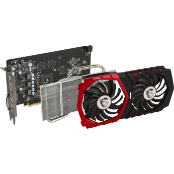 MSI NVIDIA GeForce GTX 1050 Ti Gaming X 4G Grafikkarte (GDDR5, HDMI, DP,  DL-DVI-D, Afterburner OC, VR-Ready) schwarz