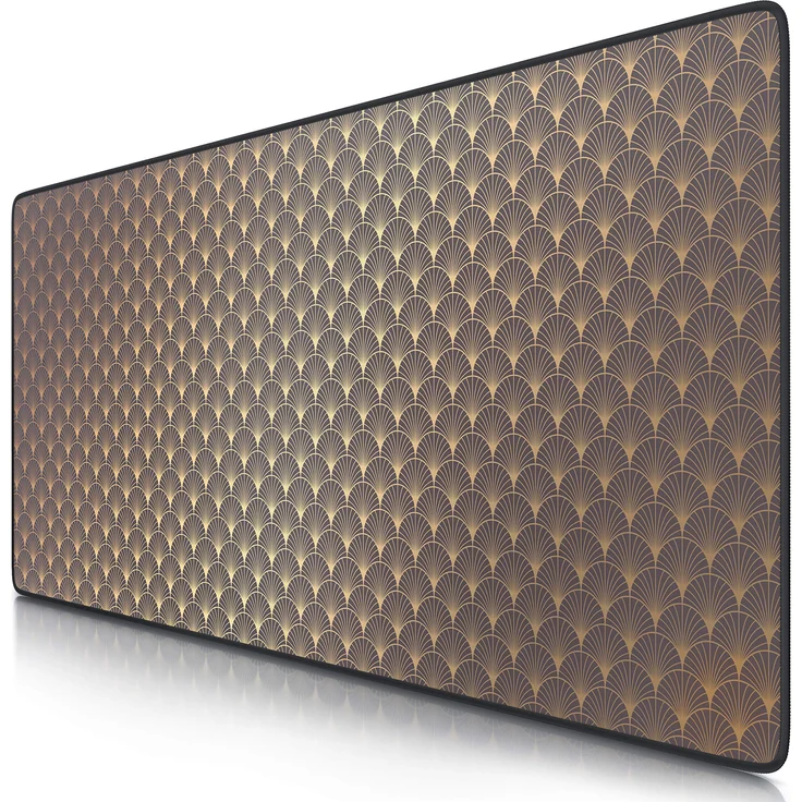 CSL - XXL Mauspad Gaming 900x400 mm - XXL Mousepad groß mit Motiv - Tischunterlage Large Size - Verbessert Präzision und Geschwindigkeit - auch für Roccat Razer Logitech Maus und Tastatur - Art Deco