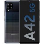 Samsung Galaxy A42 5G Smartphone 16,76 cm (6,6 Zoll) AMOLED-Display, 128GB interner Speicher, 4GB RAM, Android, Prism Dot Black
