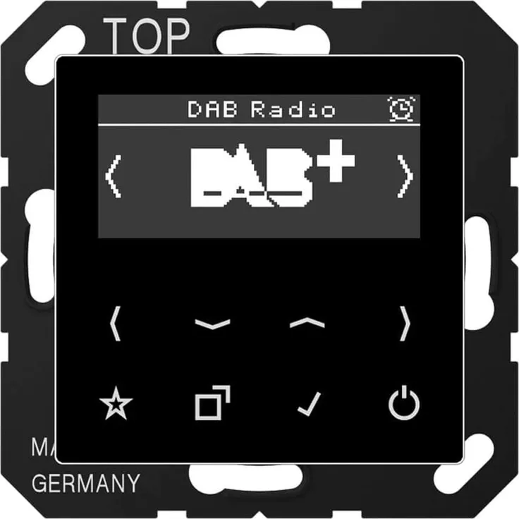 Jung DABASW DAB+ Unterputzradio, schwarz