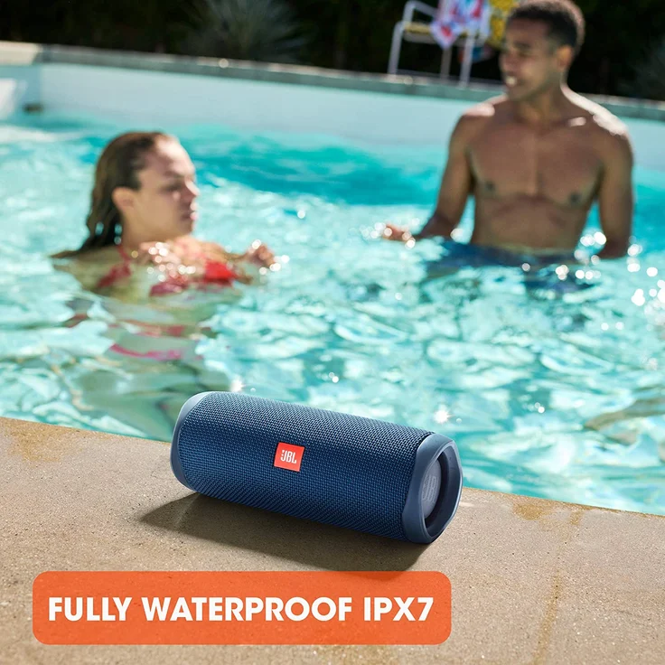 JBL FLIP 5 Bluetooth-Lautsprecher, wasserdicht, blau – Bild 10