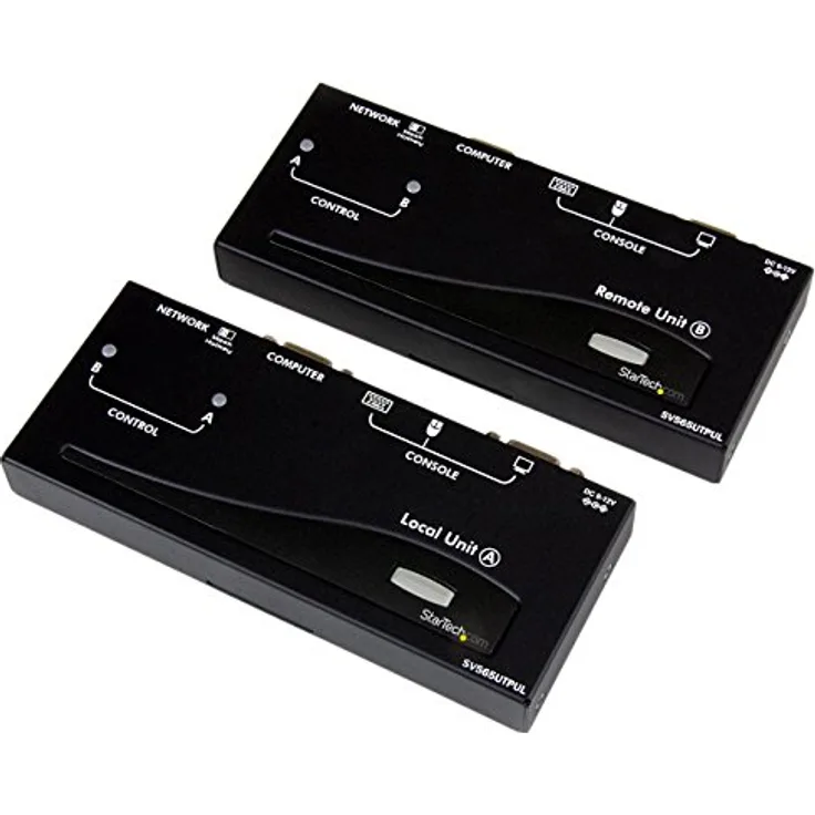 StarTech.com USB VGA KVM Verlängerung bis zu 300m, KVM extender über Cat5 UTP Netzwerkkabel 2x VGA Buchse, 4xUSB Stecker, UXGA 1600x1200