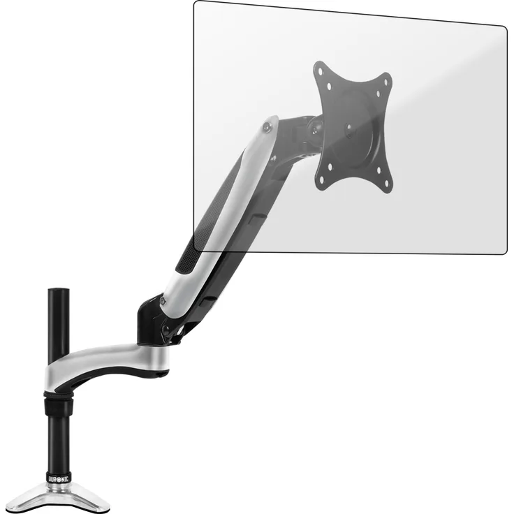 Duronic DM651X2 Monitorhalterung / Tischhalterung / Standfuß für einen LCD/LED Monitor / Fernsehgerät, höhenverstellbar durch Gasspannungsregelung / Neig, Schwenk und Rotierfunktion