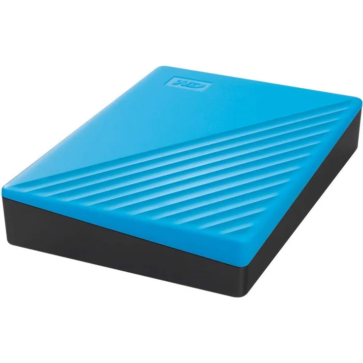 WD My Passport WDBPKJ0040BBL - Festplatte - verschlüsselt - 4 TB - extern (tragbar) - USB 3.2 Gen 1 - 256-Bit-AES - Blau (WDBPKJ0040BBL-WESN) – Bild 4