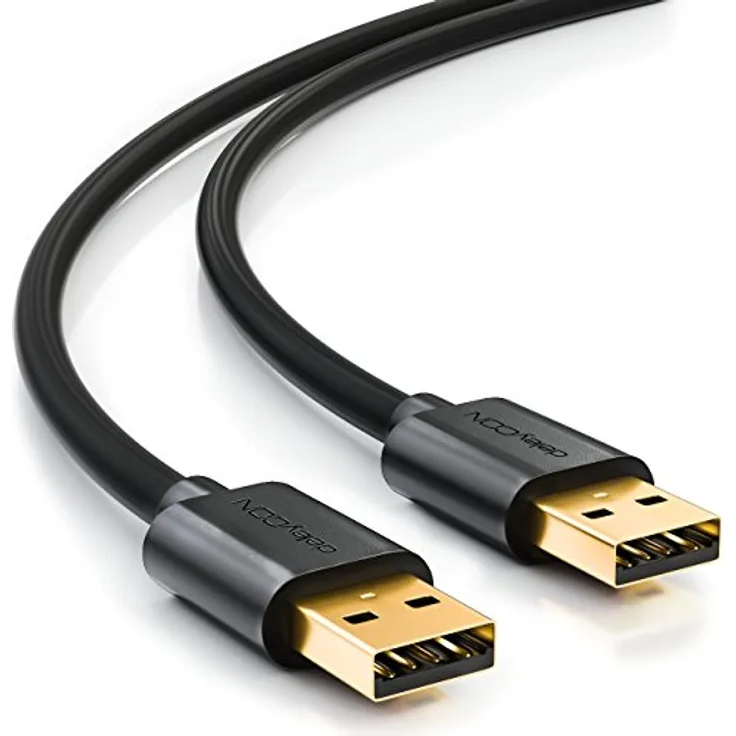MK-MK709 USB 2.0 Kabel - 1.0m Typ A auf schwarz (MK-MK709)