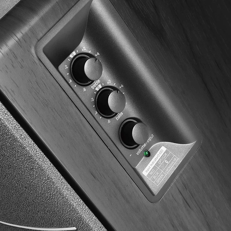 Edifier Studio R1280DB 2.0 Aktivboxen, kabellose Bluetooth Regallautsprecher in schwarz Regallautsprecher - 21 Watt - schwarz – Bild 7