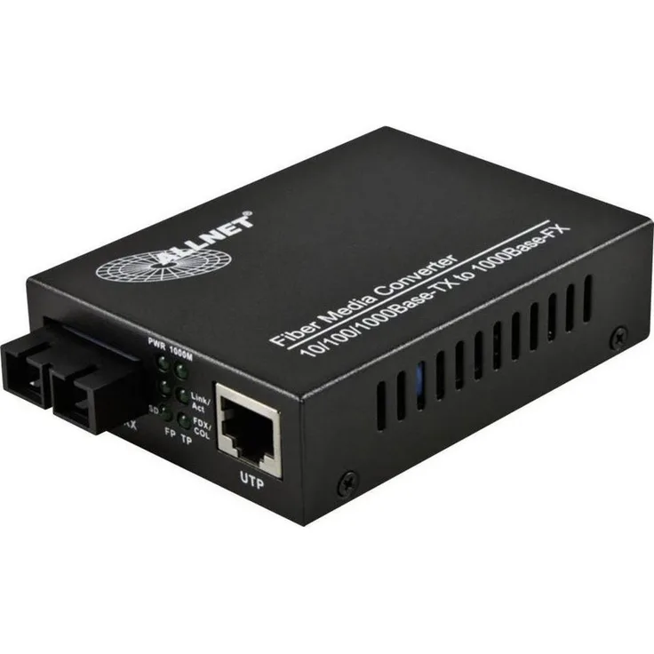 LAN, SC Simplex Netzwerk-Medienkonverter 1 Gbit/s Allnet ALL-MC103G-SC-MM