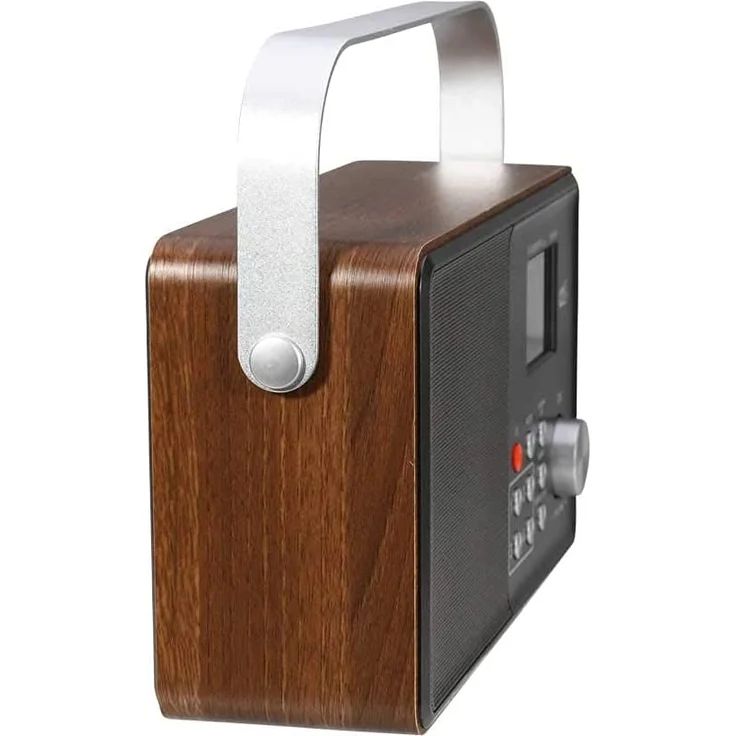 DR 860 Senioren Digitalradio, DAB+, UKW, TFT-Farbdisplay, Retrostil, Holz, braun, silber – Bild 4