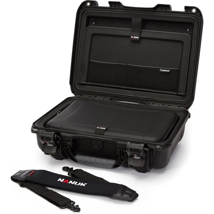 Nanuk 923 Hardcase 923-0001, Schwarz, Mit Laptopeinsatz, schwarz, One Size