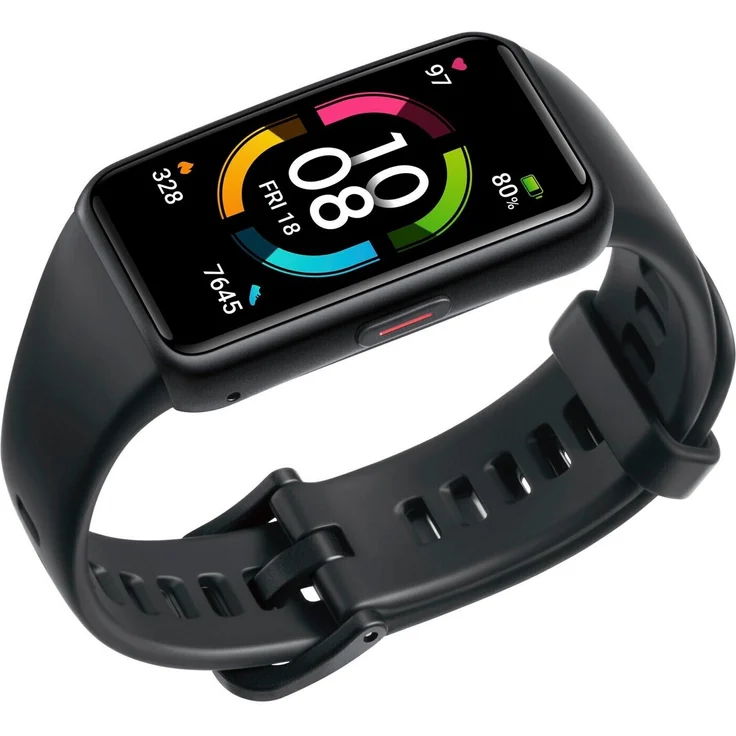 Honor Band 6 Fitness-Tracker Unisex, Einheitsgröße, Silikonarmband, Meteorite Black – Bild 2