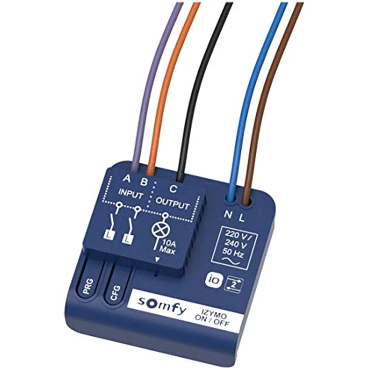 SOMFY Unterputz-Empfänger Licht An/Aus io 1822649, 1822649