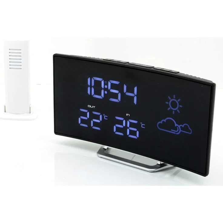 Soundmaster FUR100 Radiowecker, LCD-Display, schwarz – Bild 1