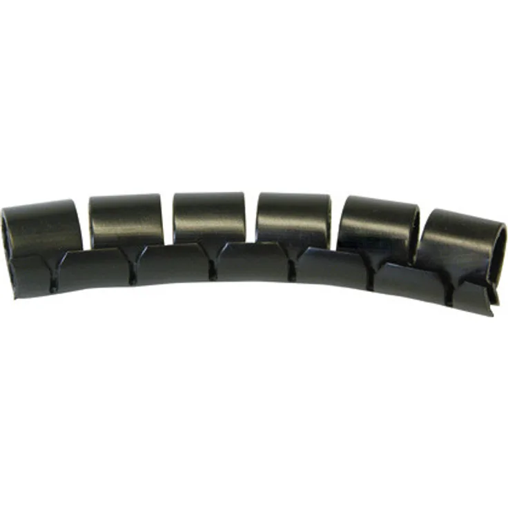 Tecline Spiral-Kabelschlauch FIXIT-EASY, max. Bündeldurchmesser 10 mm, Schwarz, 10 m Rolle