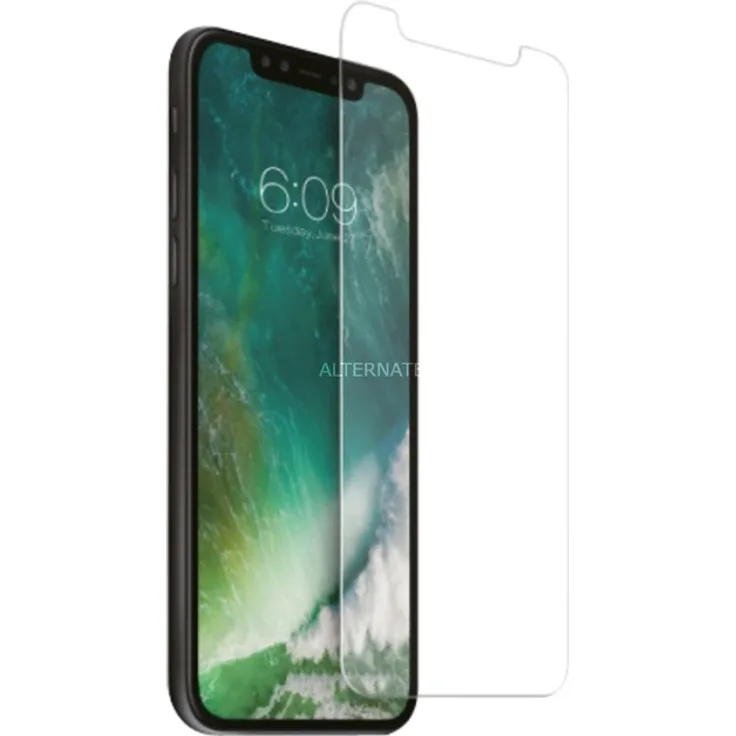 Nevox NEVOGLASS ohne EASY APP Schutzfolie, schwarz, iPhone SE (2020), iPhone 8