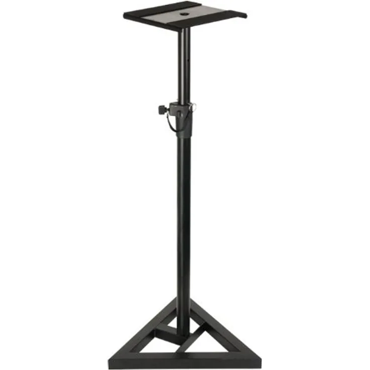 Adam Hall Stands SKDB039 höhenverstellbarer Studio Monitor Ständer schwarz pulverbeschichtet