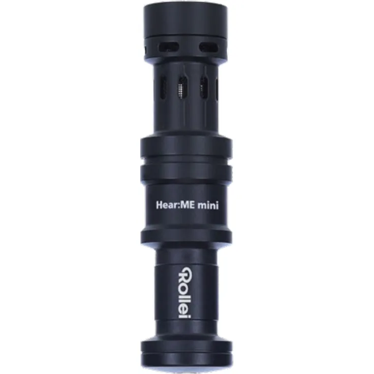 Rollei Hear: Me Mini I kompaktes Microfon für Smartphones I leichtes Kamera-Mikrofon I Video-Mikrofon ohne extra Stromversorgung inkl. robuster Tasche