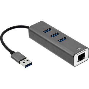 Bild für AmazonBasics – USB-3.0-Hub mit 3 x USB-3.0-Ports und 1 x RJ45-Gigabit-Ethernet-Port