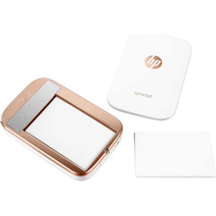 HP Sprocket Mobiler Fotodrucker (Drucken ohne Tinte, Bluetooth, 5 x 7,6 cm Ausdrucke) weiß – Bild 8