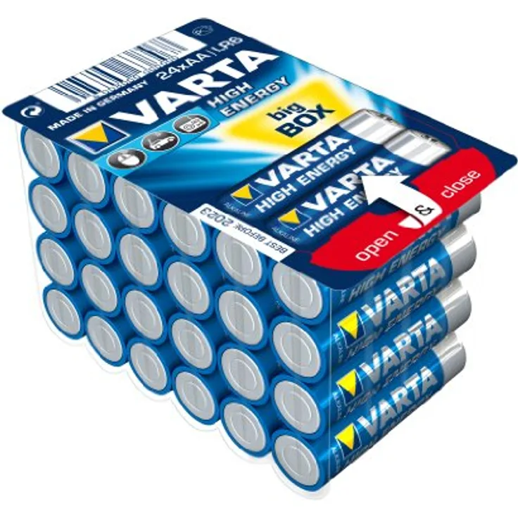 VARTA Longlife Power Batterie - AA Mignon Alkaline Batterien LR6 - 24er Pack