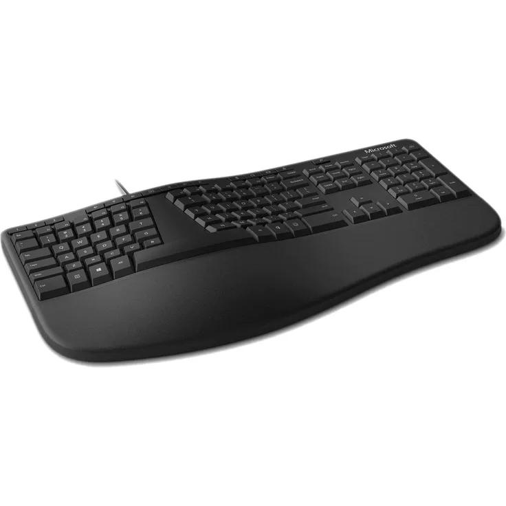 Microsoft Ergonomic Keyboard - Tastatur - USB - Französisch AZERTY - Schwarz (LXM-00005)