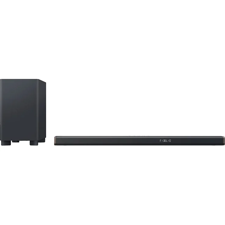 Philips Fidelio B95 5.1.2 Soundbar mit Subwoofer, Dolby Atmos, Google Assistant, Amazon Alexa, kabellos/kabelgebunden, geeignet für TV, schwarz – Bild 1