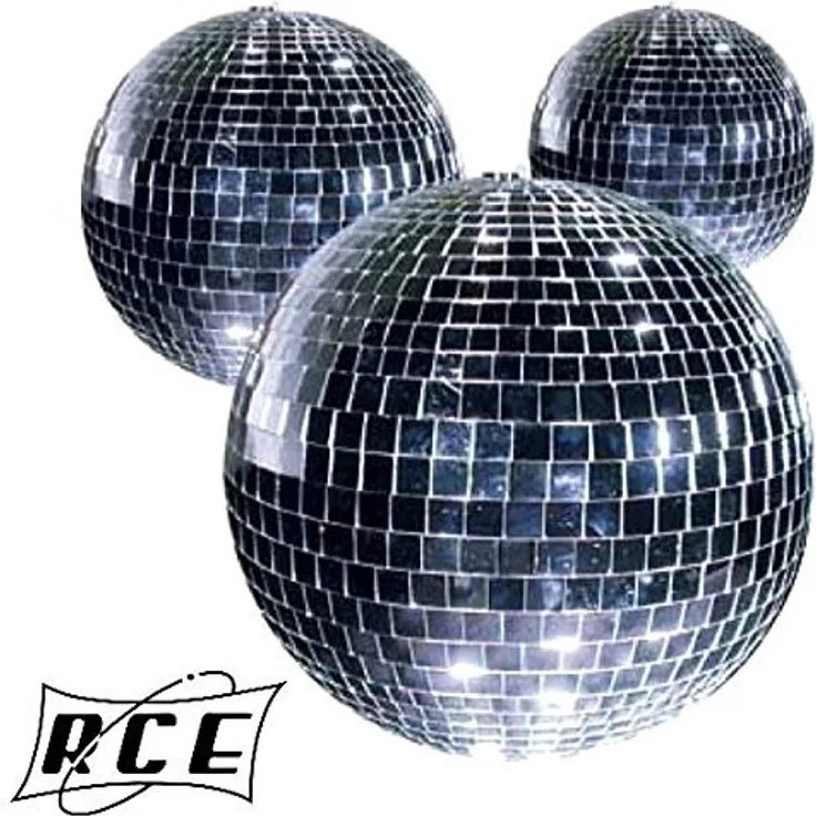 Kit 5 Kugeln verspiegelt Durchmesser 50 mm Club Party Ball Licht Effekt spezielle Jahre 70