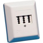 Rutenbeck TAE 3x6 NFN AP Anschlussdose reinweiß