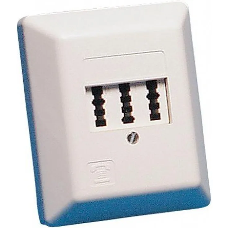 Rutenbeck TAE 3x6 NFN AP Anschlussdose reinweiß