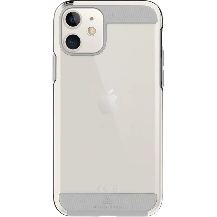 Black Rock Air Robust Case Hülle, geeignet für Apple iPhone 11, starker Schutz, Aufprallschutz, Handy-Schutzhülle, grau, transparent